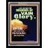 VAIN GLORY   Bible Verses Wall Art Acrylic Glass Frame   (GWAMEN9196)   "25X33"