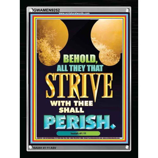 ALL THEY THAT STRIVE WITH YOU   Contemporary Christian Poster   (GWAMEN9252)   