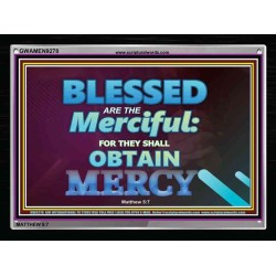 BLESSED ARE THE MERCIFUL   Frame Bible Verses Online   (GWAMEN9278)   