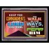 KEEP THE COMMANDMENTS OF THE LORD   Frame Bible Verse Online   (GWAMEN9280)   "33X25"