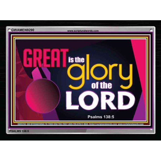 GREAT IS THE GLORY OF GOD   Bible Verse Frame for Home Online   (GWAMEN9290)   