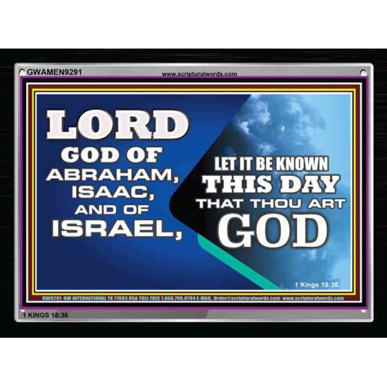 GOD OF ABRAHAM ISAAC AND ISRAEL   Large Framed Scripture Wall Art   (GWAMEN9291)   