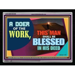 BE A DOER OF THE WORD OF GOD   Frame Scriptures Dcor   (GWAMEN9306)   