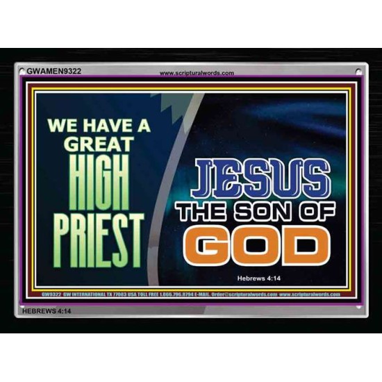 GREAT HIGH PRIEST IS OUR LORD JESUS CHRIST   Dcor Art Work   (GWAMEN9322)   