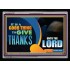 IT IS A GOOD THING TO GIVE THANKS   Custom Wall Art   (GWAMEN9327)   "33X25"