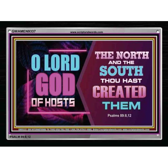 LORD GOD OF HOSTS   Custom Wall Scriptural Art   (GWAMEN9337)   