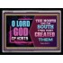 LORD GOD OF HOSTS   Custom Wall Scriptural Art   (GWAMEN9337)   "33X25"