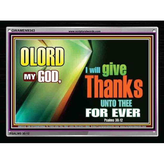 GIVE THANKS TO THE LORD   Custom Modern Wall Art   (GWAMEN9343)   