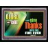 GIVE THANKS TO THE LORD   Custom Modern Wall Art   (GWAMEN9343)   "33X25"