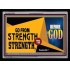 GO FROM STRENGTH TO STRENGTH   Inspirational Bible Verse Framed   (GWAMEN9368)   "33X25"