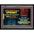 DEPART FROM EVIL   Bible Verses  Picture Frame Gift   (GWAMEN9370)   "33X25"