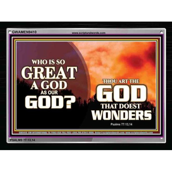 GOD OF WONDERS   Scripture Wall Art   (GWAMEN9410)   