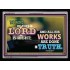 ALL HIS WORKS ARE DONE IN TRUTH   Scriptural Wall Art   (GWAMEN9412)   "33X25"