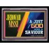 JEHOVAH NISSI A JUST GOD AND A SAVIOUR   Encouraging Bible Verse Framed   (GWAMEN9431)   "33X25"