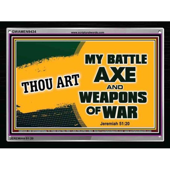 WEAPONS OF WAR   Christian Quotes Framed   (GWAMEN9434)   