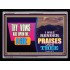 I WILL RENDER PRAISES UNTO THEE   Contemporary Christian Poster Framed   (GWAMEN9447)   "33X25"