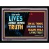 LET OUR LIVES LOVINGLY EXPRESS TRUTH   Bible Verses Poster   (GWAMEN9457)   "33X25"