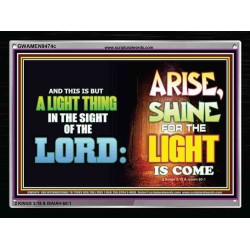 A LIGHT THING   Christian Paintings Frame   (GWAMEN9474c)   "33X25"