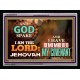 I AM THE LORD JEHOVAH   Scripture Art Frame   (GWAMEN9478)   