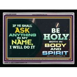 IF YE SHALL ASK ANYTHING IN MY NAME   Wall Art   (GWAMEN9496)   