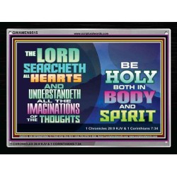 BE HOLY BODY SPIRIT AND SOUL   Frame Biblical Paintings   (GWAMEN9515)   