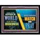 WATCH AND PRAY BRETHREN   Framed Interior Wall Decoration   (GWAMEN9516)   