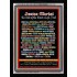 NAMES OF JESUS CHRIST WITH BIBLE VERSES   Religious Art Acrylic Glass Frame   (GWAMENJESUSCHRISTPORTRAIT)   "25X33"