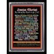 NAMES OF JESUS CHRIST WITH BIBLE VERSES   Religious Art Acrylic Glass Frame   (GWAMENJESUSCHRISTPORTRAIT)   