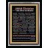 NAMES OF JESUS CHRIST WITH BIBLE VERSES IN GERMAN {Namen Jesu Christi}   Acrylic Glass Frame  (GWAMENNAMESOFCHRISTDEUTSCH)   "25X33"