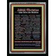 NAMES OF JESUS CHRIST WITH BIBLE VERSES IN GERMAN {Namen Jesu Christi}   Acrylic Glass Frame  (GWAMENNAMESOFCHRISTDEUTSCH)   