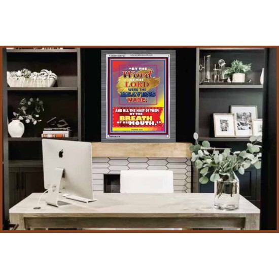 WORD OF THE LORD   Framed Hallway Wall Decoration   (GWANCHOR7384)   