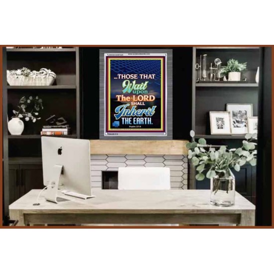 WAIT UPON THE LORD   Bible Verses Frame for Home   (GWANCHOR7425)   