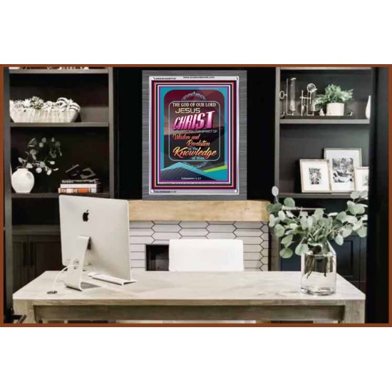 WISDOM AND REVELATION   Bible Verse Framed for Home Online   (GWANCHOR7747)   