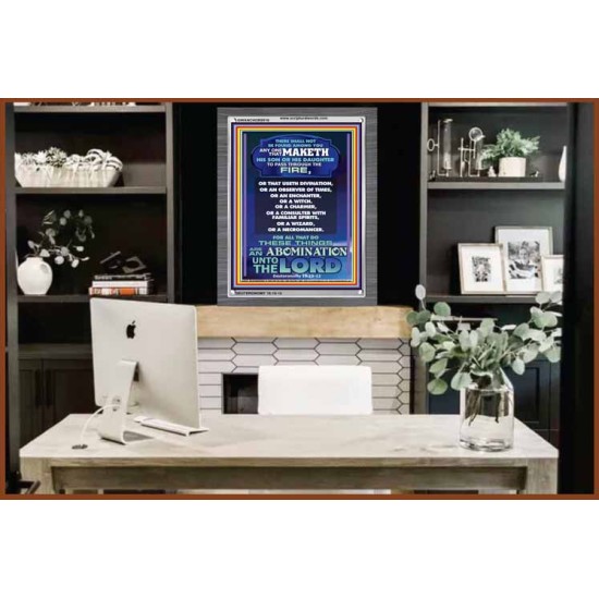 AN ABOMINATION UNTO THE LORD   Bible Verse Framed for Home Online   (GWANCHOR8516)   