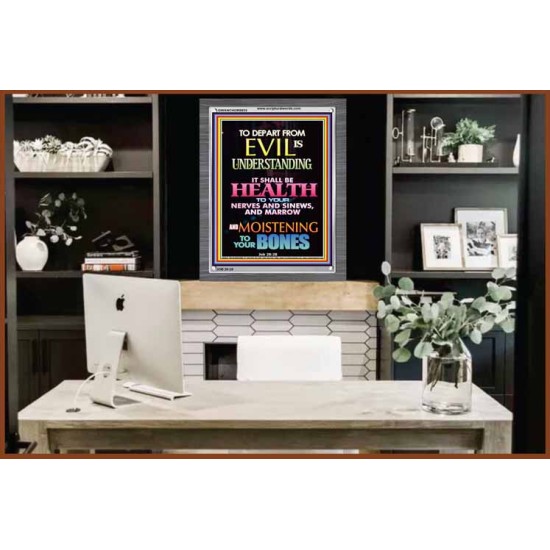 WISDOM IS HEALTH   Inspirational Wall Art Frame   (GWANCHOR8833)   