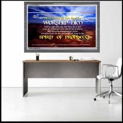 WORSHIP HIM   Custom Framed Bible Verse   (GWANCHOR1511)   "33x25"