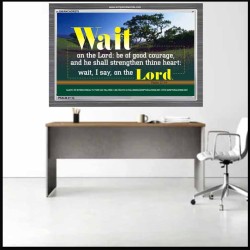 WAIT ON THE LORD   Contemporary Wall Decor   (GWANCHOR270)   "33x25"