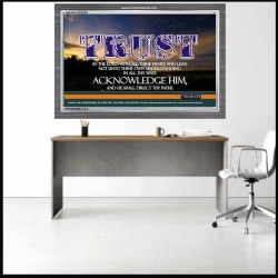 TRUST IN THE LORD   Modern Wall Art   (GWANCHOR295)   "33x25"