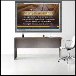 ALL SCRIPTURE IS GIVEN BY INSPIRATION OF GOD   Christian Quote Framed   (GWANCHOR297)   