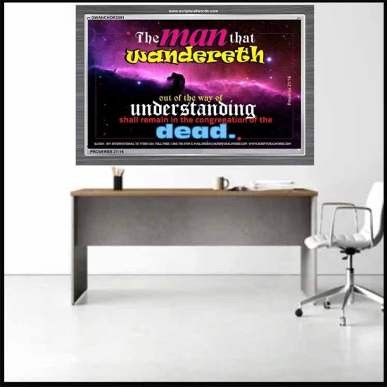 UNDERSTANDING   Inspirational Bible Verse Framed   (GWANCHOR3351)   