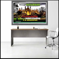 WISDOM AND UNDERSTANDING   Scripture Wall Art   (GWANCHOR3782)   "33x25"