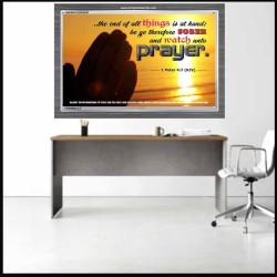 WATCH AND PRAY   Christian Wall Art Poster   (GWANCHOR3887)   "33x25"