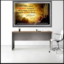 VENGEANCE BELONGS TO GOD   Acrylic Glass Frame Scripture Art   (GWANCHOR3904)   "33x25"