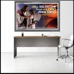 SALVATION THROUGH JESUS   Framed Business Entrance Lobby Wall Decoration    (GWANCHOR4004)   