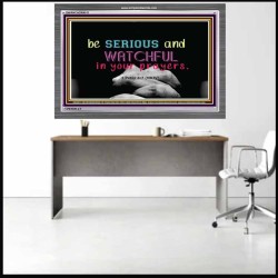 WATCH AND PRAY   Inspirational Wall Art Wooden Frame   (GWANCHOR4011)   "33x25"