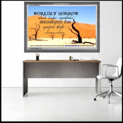 WORDLY SORROW   Custom Frame Scriptural ArtWork   (GWANCHOR4390)   