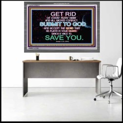SUBMIT TO GOD   Encouraging Bible Verses Framed   (GWANCHOR6610)   