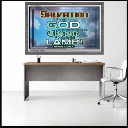 SALVATION BELONGS TO GOD   Inspirational Bible Verses Framed   (GWANCHOR6674)   