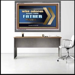 WISE CHILDREN MAKES THEIR FATHER HAPPY   Wall & Art Dcor   (GWANCHOR7515)   "33x25"