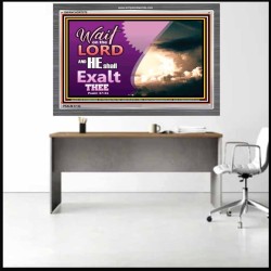 WAIT ON THE LORD   Framed Bible Verses   (GWANCHOR7570)   "33x25"